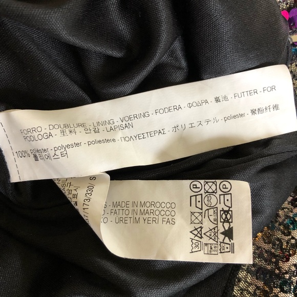 Zara rainbow/silver sequin shift dress - Picture 8 of 8